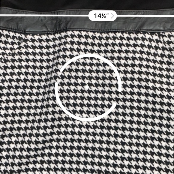 Ralph Lauren Houndstooth Dress Black with Faux Leather belt - Picture 13 of 13